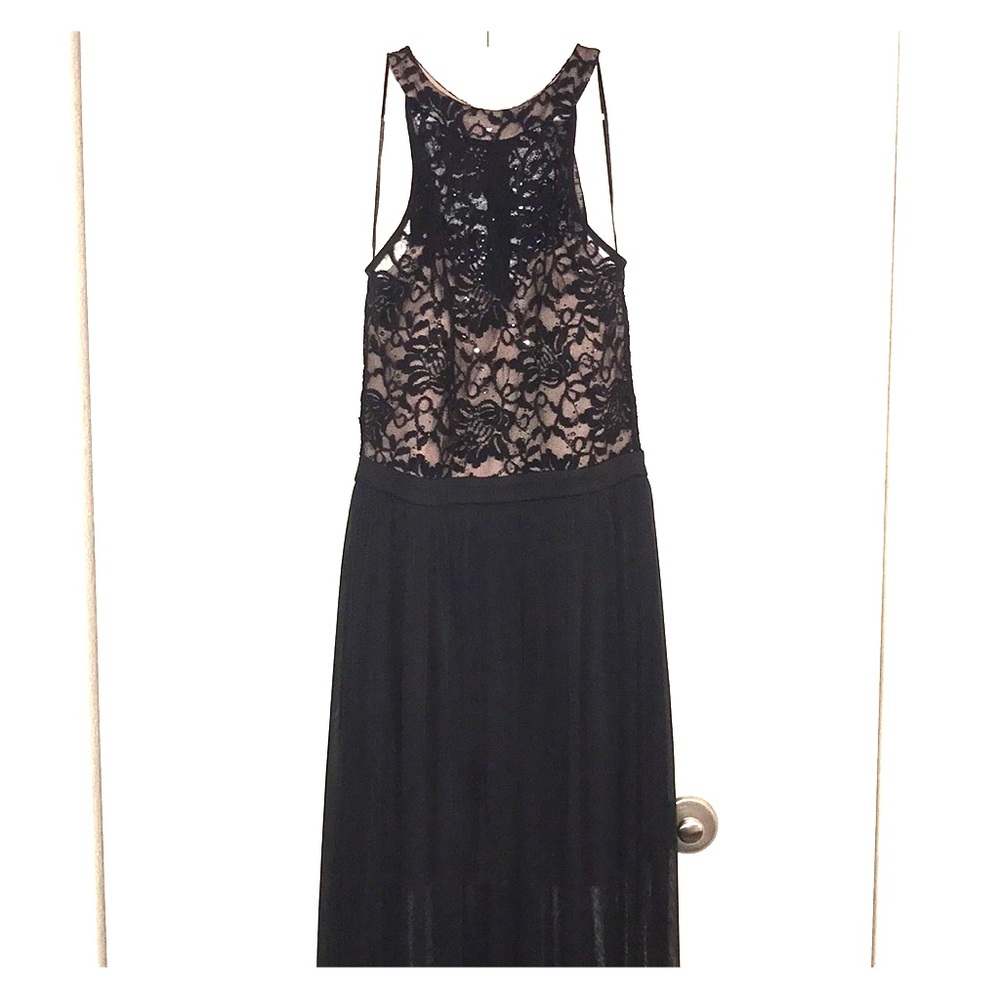 Black David's Bridal dress